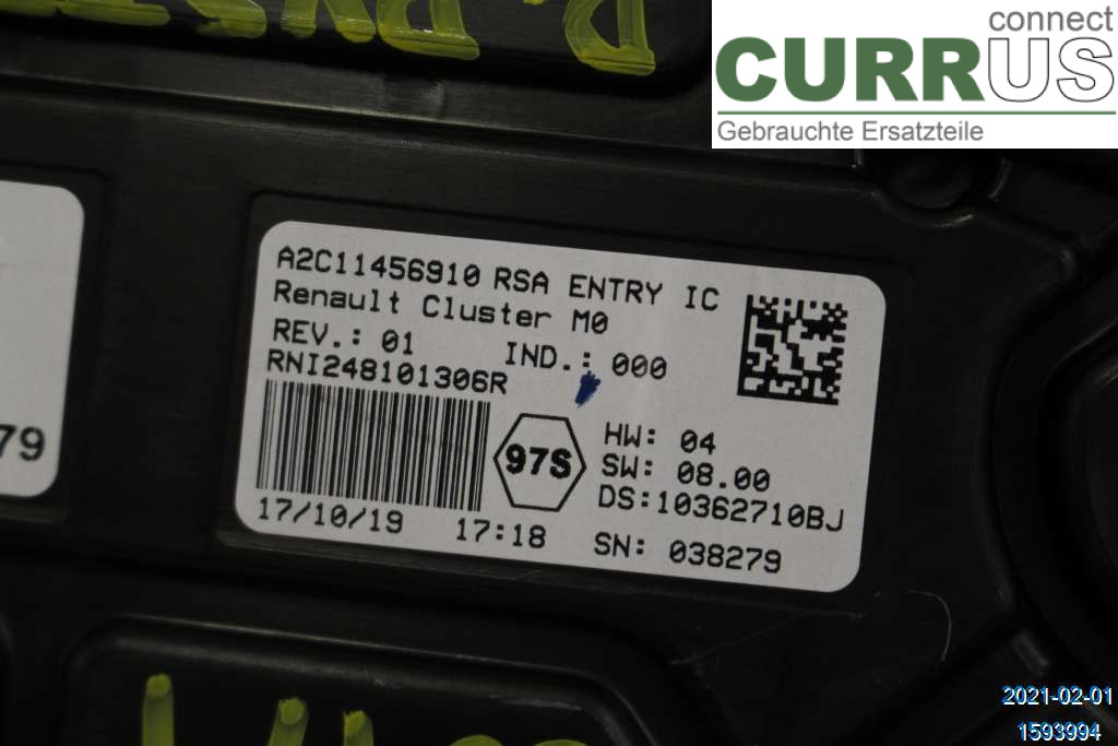 DACIA DUSTER  18- Instrument cluster / comb  1,0 TCE
