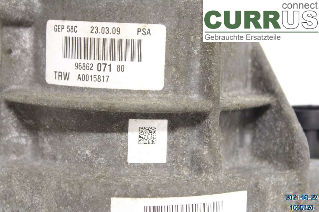 PEUGEOT 308 08-13 Power steering pump (electric) 4007WY 1,6