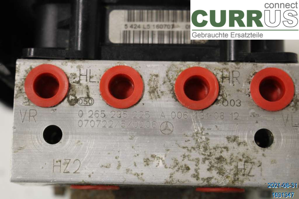 MB A-KLASS (W169)   04-12 ABS Hydraulic unit A0064316412 M266.920 1,5