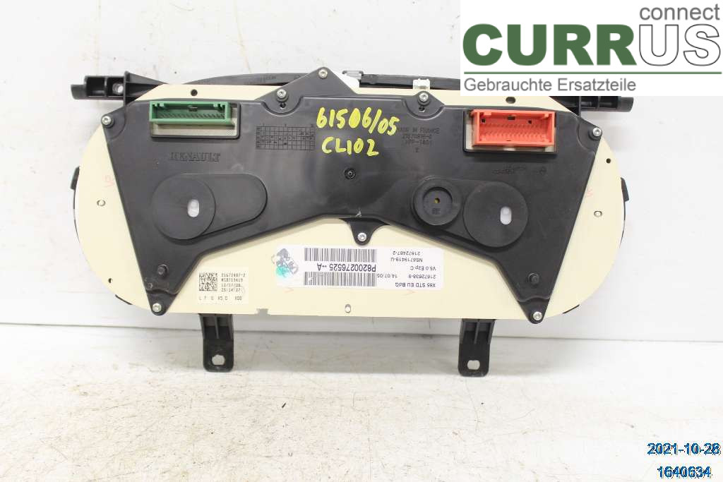 RENAULT CLIO II    01-08 Instrument cluster / comb 8200276525 1,2 16V