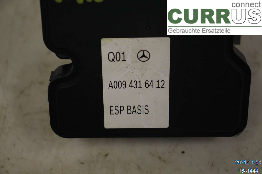 MB B-KLASS (W246/W242)  12-19 Hydrauliczna jednostka ABS A0094316512 180 CDI