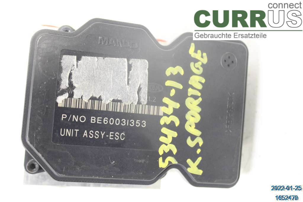 KIA SPORTAGE  11-15 ABS Hydraulic unit 589203U710 2,0 CRDI