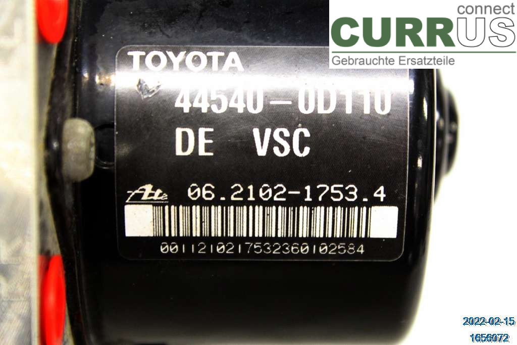 TOYOTA YARIS       06-11 ABS Hydraulic unit 440500D200 1,0