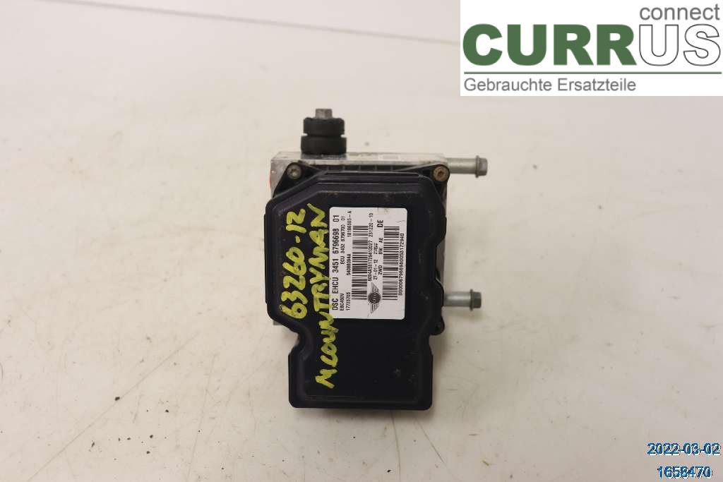 MINI COUNTRYMAN R60 11-16 Unité hydraulique ABS 34516874553 2,0 SD N47-C20A