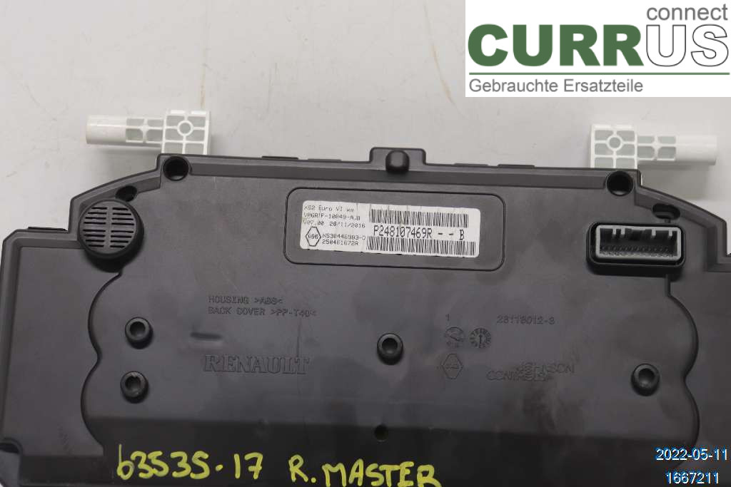 RENAULT MASTER III  15-20 Instrument cluster / comb 248107469R 2,3 DCI