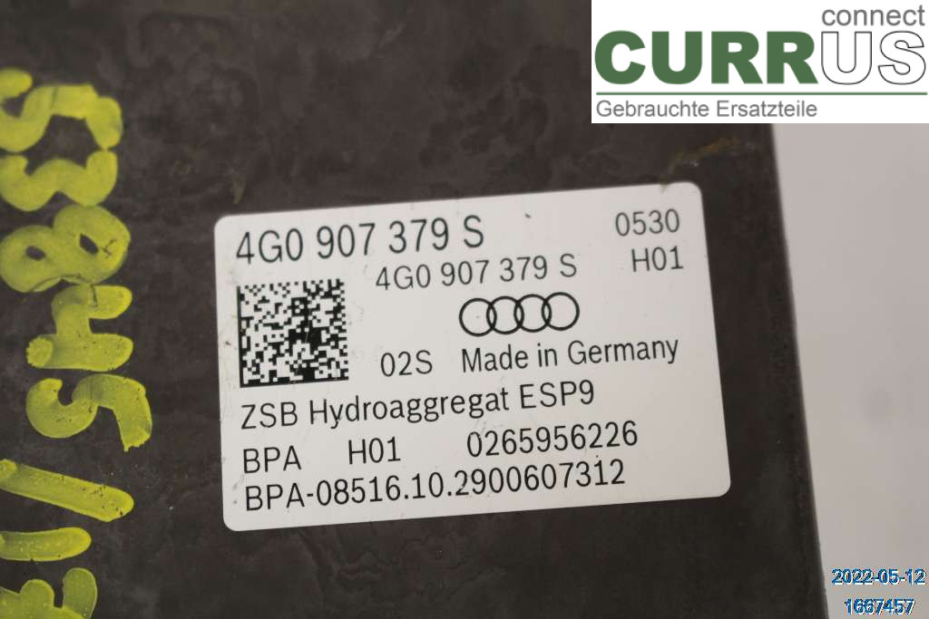 AUDI A6/S6 4G   11-18 ABS hydraulisk enhet 4G0614517AK 2,0 TDI CNHA
