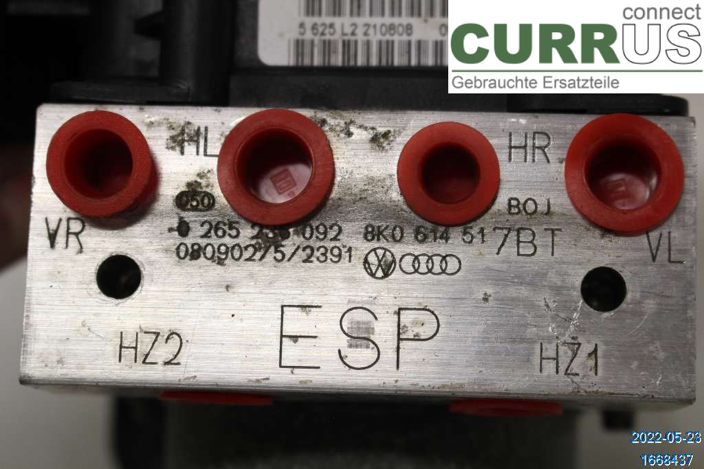 AUDI A5  07-16 ABS Hydraulic unit 8K0614517FM 1,8 TFSI CABD