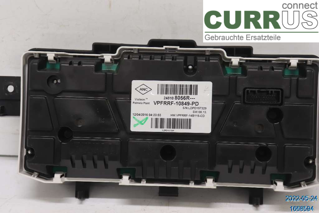 RENAULT CAPTUR 13-19 Instrument cluster / comb 248109649R 1.2 TCE