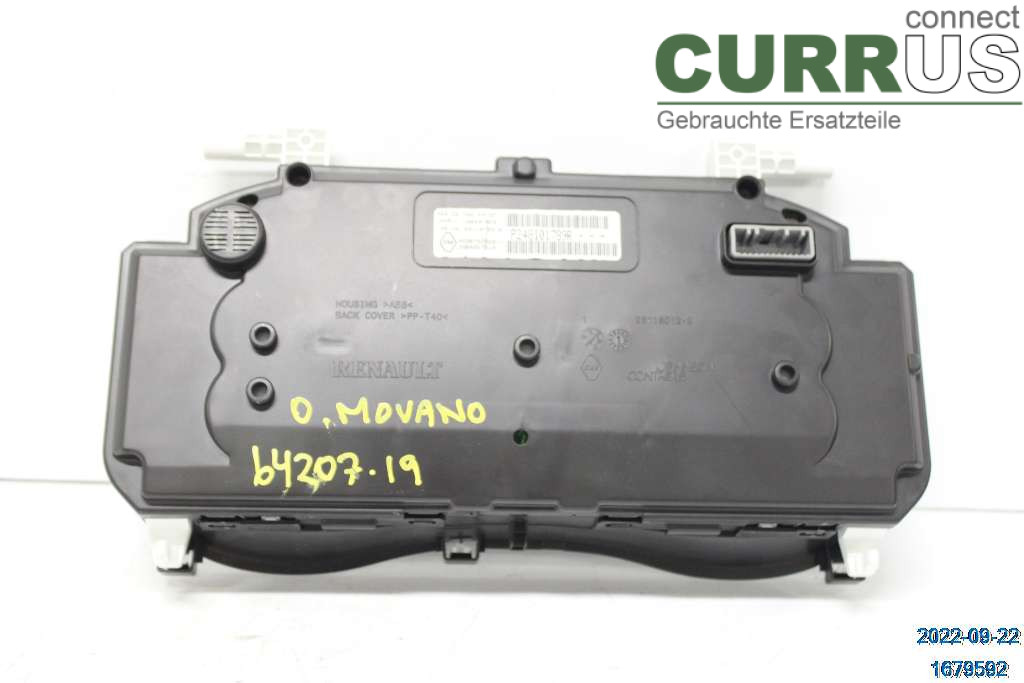 OPEL MOVANO B 10- Instrumentkam 95530974 2,3 CDTI