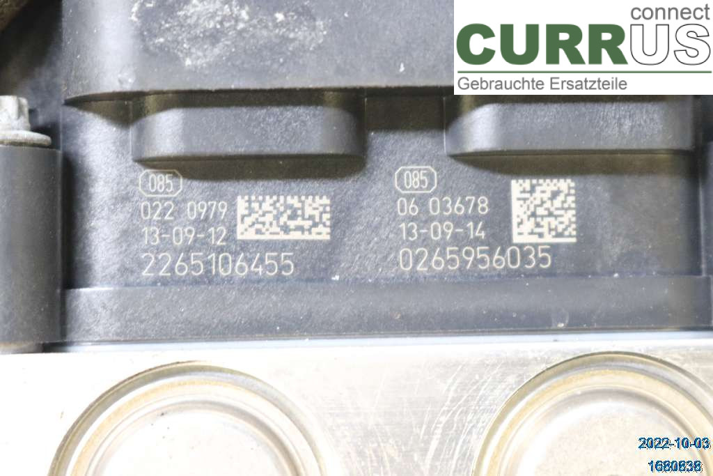 DACIA LOGAN MCV/STEPWAY ABS Hydraulic unit 8201063079 0,9 TCE H4B-400