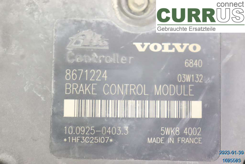 VOLVO XC70   01-04 ABS hydraulisk enhed 8671455 2,4D