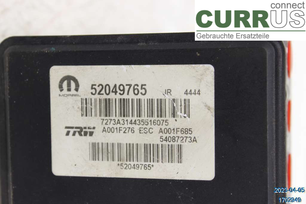JEEP RENEGADE Unité hydraulique ABS 6000627413 2.0