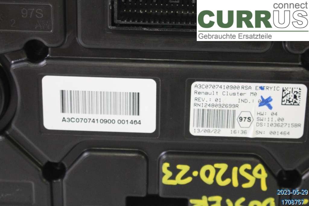 DACIA DUSTER  18- Instrument cluster / comb  1,3 TCE