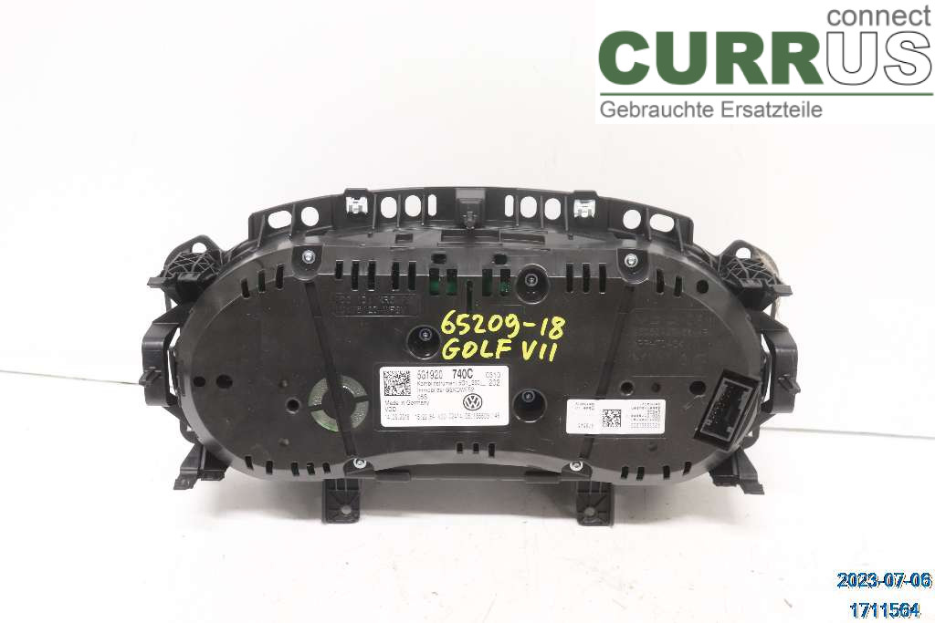VW GOLF / E-GOLF VII   13-20 Instrument cluster / comb 5G1920740C 1.8 TSI