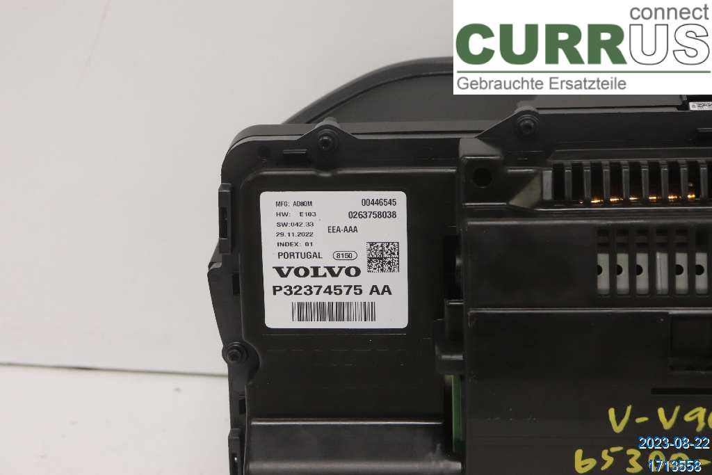 VOLVO V90  17- Bloc instruments / combiné 36011932 2,0