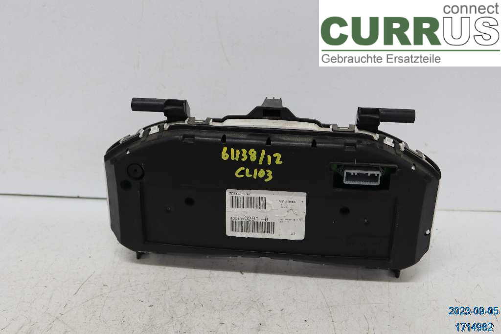RENAULT CLIO III  09-12 Bloc instruments / combiné 8201031458 1,2 ECO2