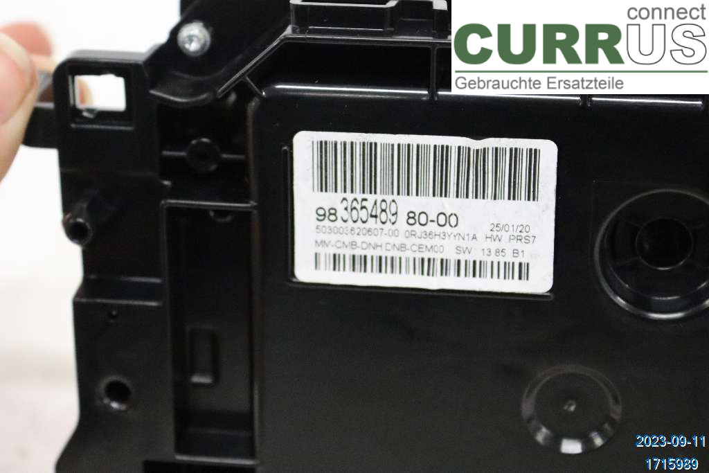 PEUGEOT 508  19- Bloc instruments / combiné 9836548980 SW 1,6 HYBRID