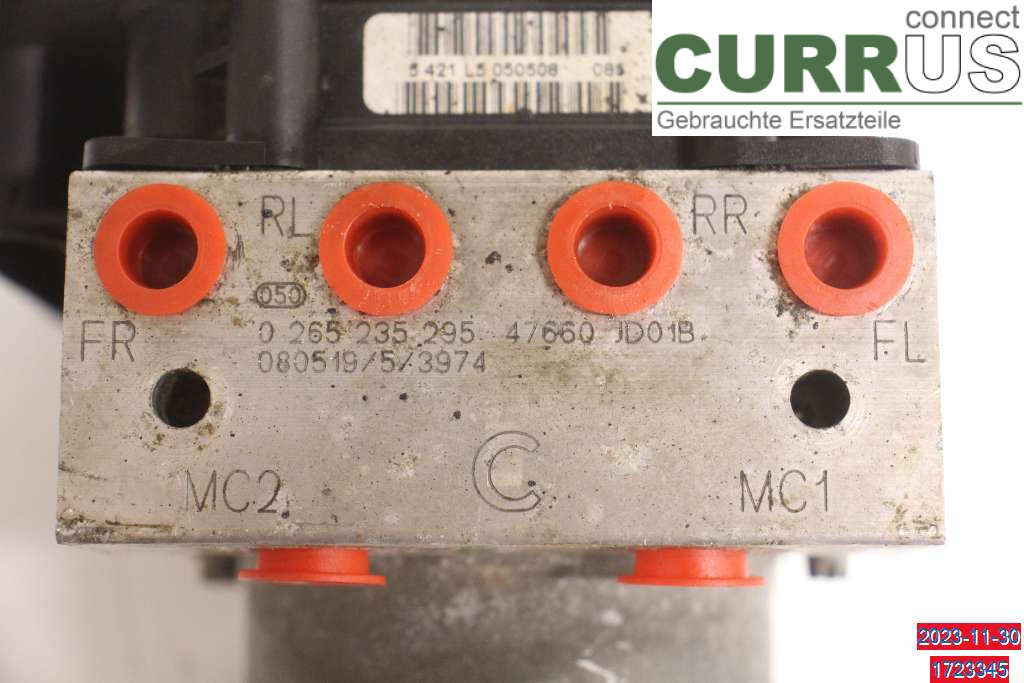 NISSAN QASHQAI   07-10 ABS Hydraulic unit 47660JD77B 2,0 DCI M9R-740
