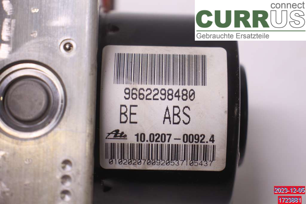 CITROEN C3    05-10 Hydrauliczna jednostka ABS 4541Z9 1.4 Bivalent