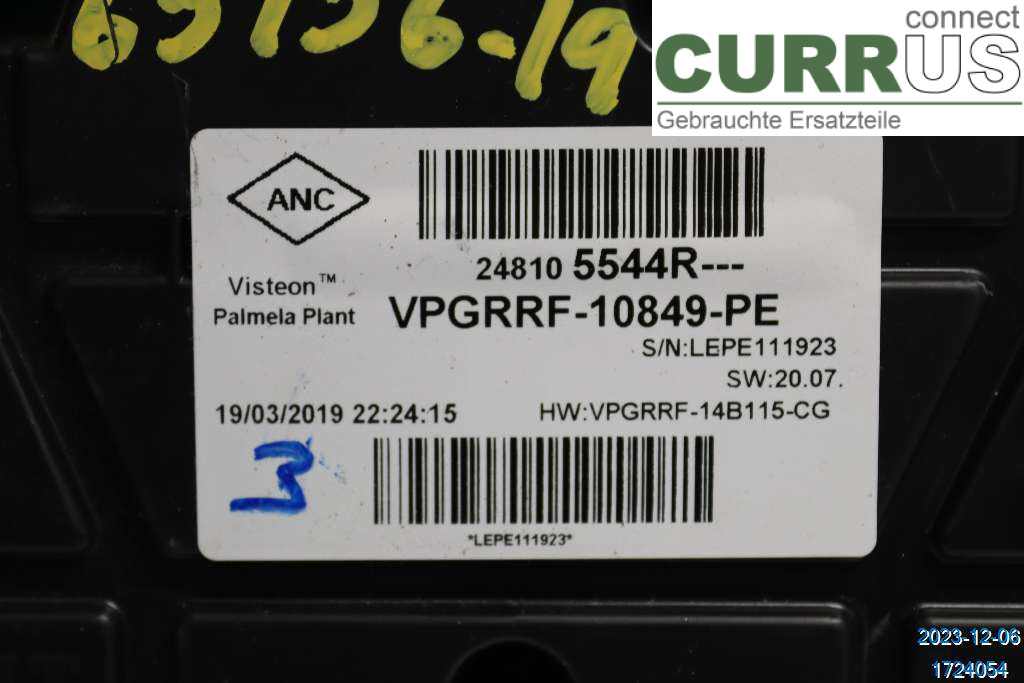 RENAULT CAPTUR 20- Instrumentkam 248103522R 1,3 TCE  H5H-47