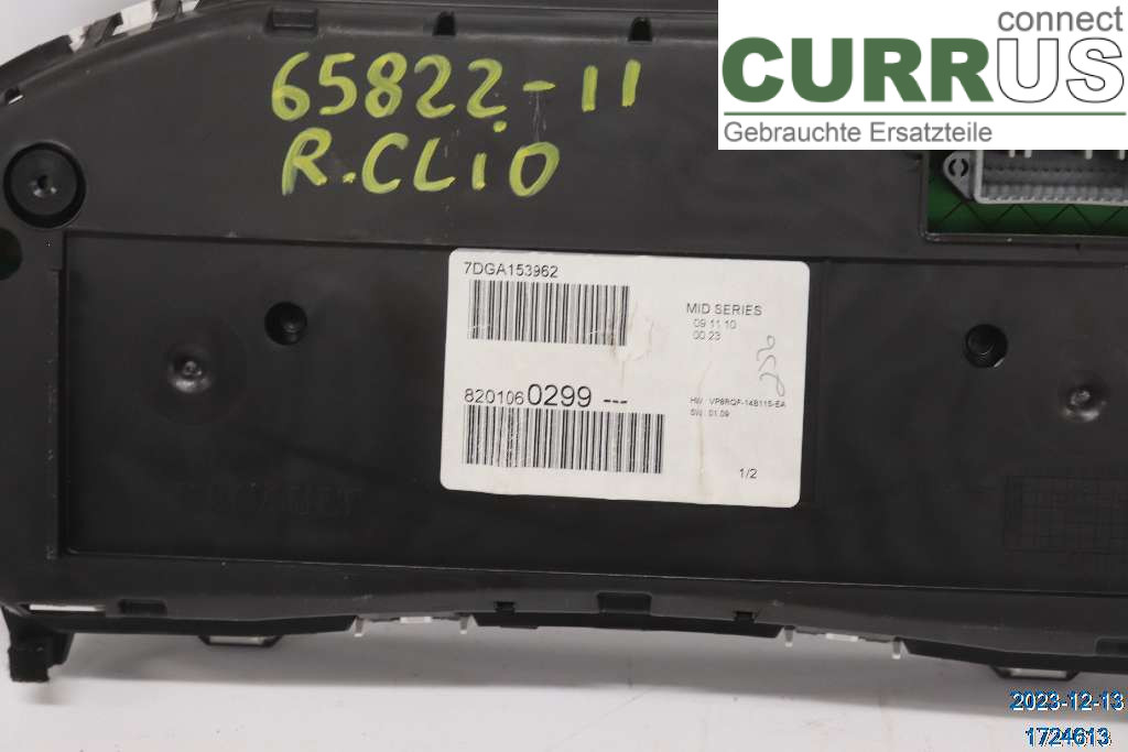 RENAULT CLIO III  09-12 Zestaw wskaźników / liczników 8201060299 1.5