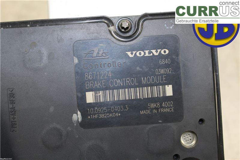 VOLVO S60      01-04 ABS Hydraulic unit 8671454 D5244T