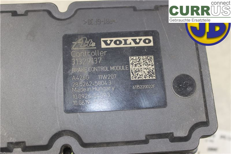 VOLVO V60  11-13 ABS Hydraulic unit 31329138 D4162T