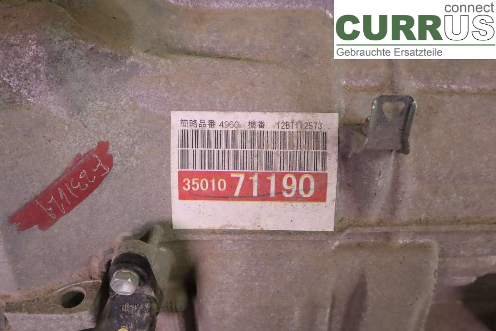 TOYOTA HILUX    05-16 Gearbox (Automatic) 35000-71190 3.0 R4 171HK