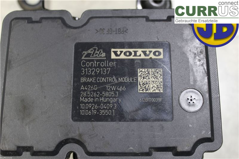 VOLVO V60  11-13 ABS-Hydraulikeinheit 31329138 D4162T