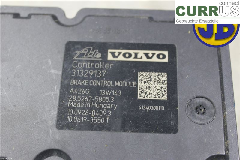 VOLVO V60  11-13 ABS hydraulisk enhet 31329138 D5244T15