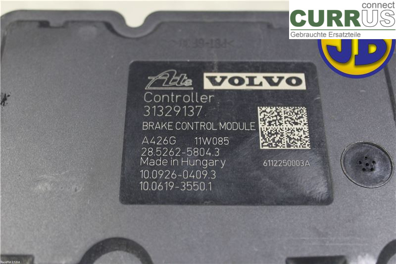 VOLVO V60  11-13 ABS Hydraulic unit 31329138 B4204T7