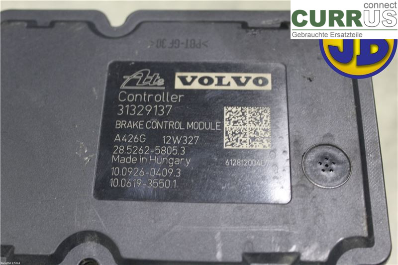 VOLVO V60  11-13 ABS Hydraulic unit 31329138 D5244T17