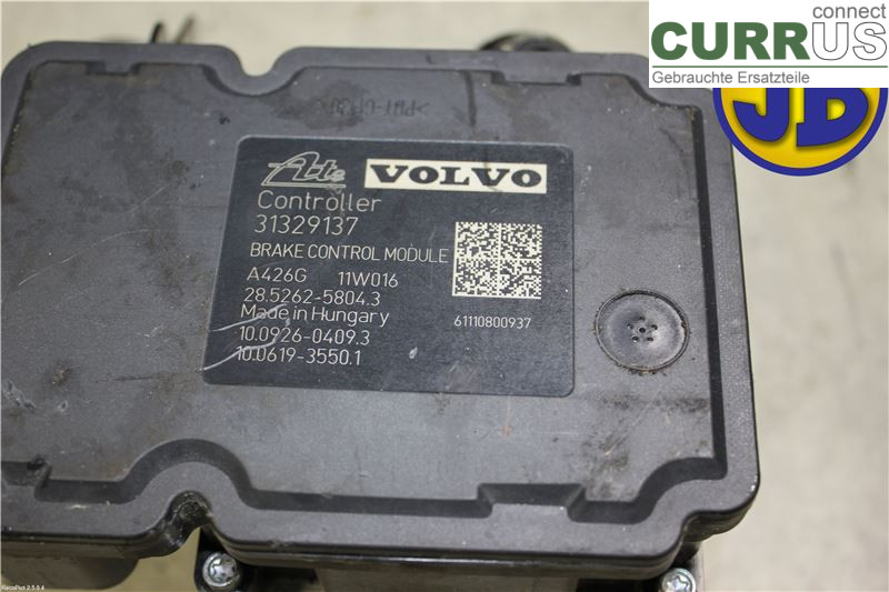 VOLVO S60      11-13 ABS Hydraulic unit 31329138 B4164T3