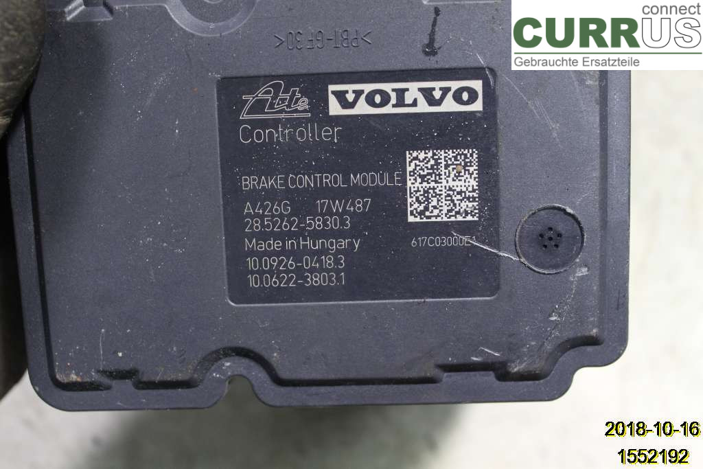 VOLVO V60  14-18 ABS Hydraulic unit 31329138 D5244T21