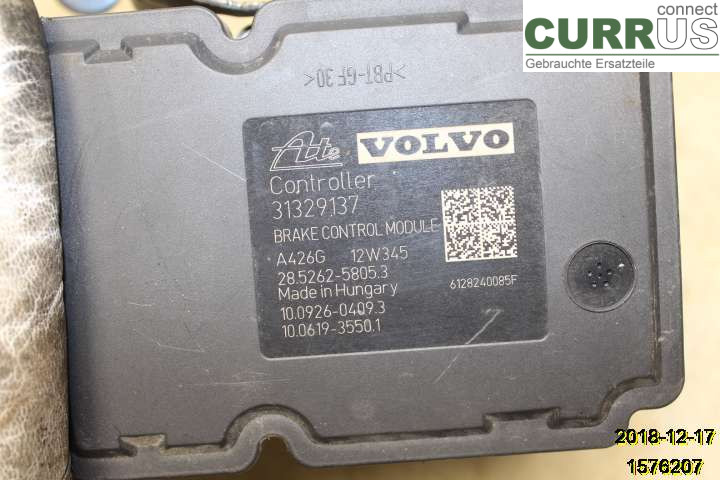VOLVO V60  11-13 ABS Hydraulic unit 31329138 D4162T