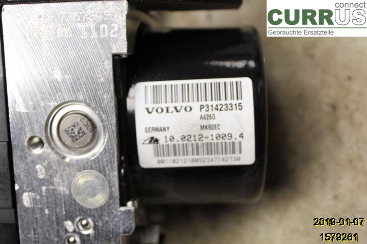 VOLVO V40  12-19 Unité hydraulique ABS 31423317 D4204T14