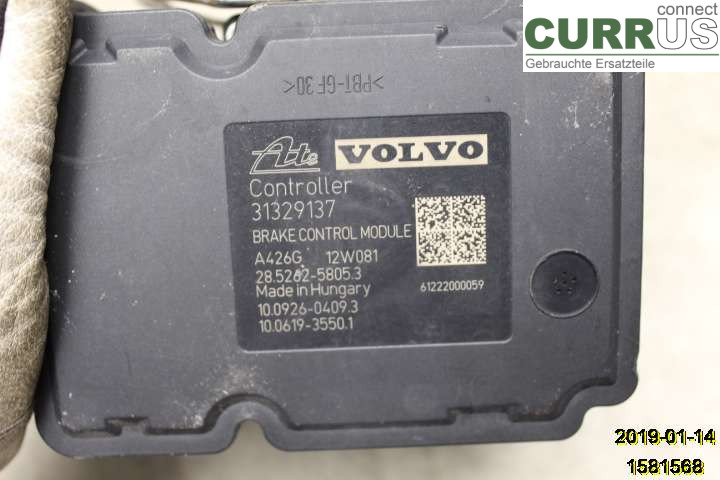 VOLVO V60  11-13 Unité hydraulique ABS 31329138 D5204T3