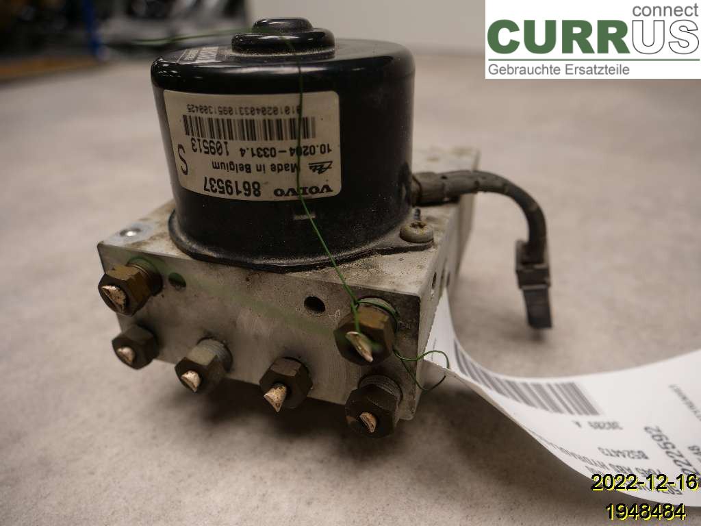 VOLVO S60      01-04 Unité hydraulique ABS 8619548 B5244T3