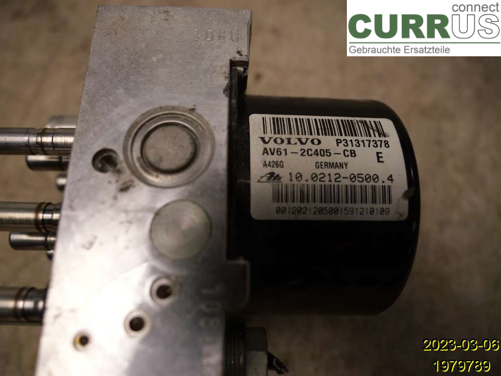 VOLVO C30     10-13 ABS Hydraulic unit 31317379 D4162T