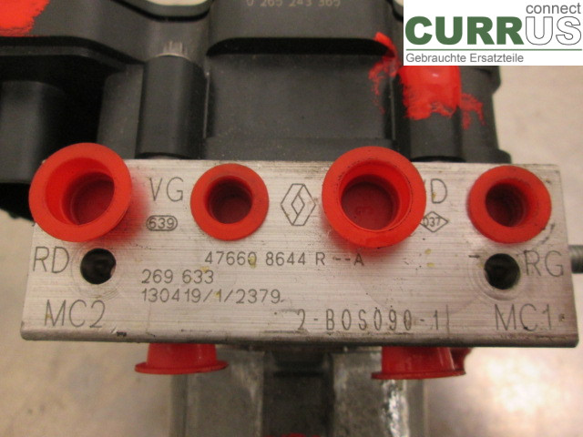 RENAULT CAPTUR 13-19 ABS Hydraulic unit 476606853R 0,9T H4B-400