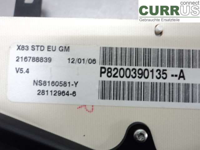 OPEL VIVARO 01-14 Instrumentkam 93853407 F9Q-760