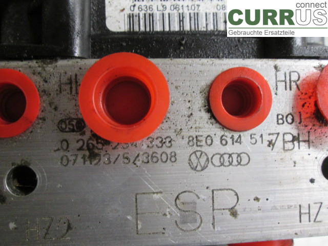 AUDI A4/S4  05-07 ABS Hydraulic unit 8E0614517BJ BWE 2,0TFSI