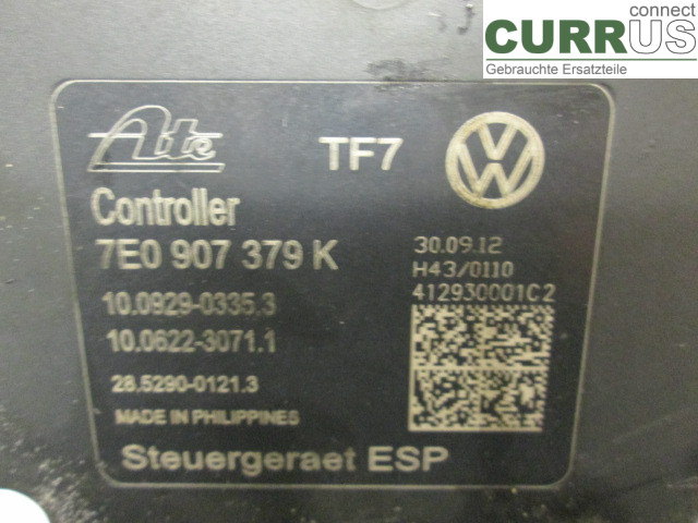 VW TRANSP/CARAVELLE 04-15 ABS Hydraulic unit 7E0614517H CAAC