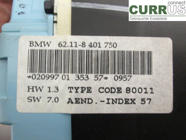 BMW Z3 E36/6    94-02 Instrument cluster / comb 62118401751 1,8 M43-B18