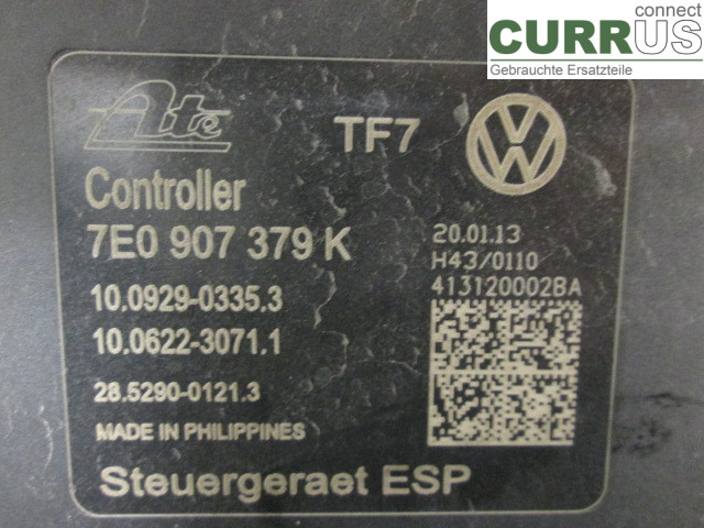 VW TRANSP/CARAVELLE 04-15 ABS Hydraulic unit 7E0614517H 2.0 TDI/CAAC