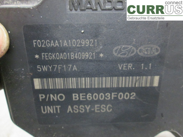 KIA PICANTO    04-11 ABS-Hydraulikeinheit 5891007900 1.1 G4HG 1,1