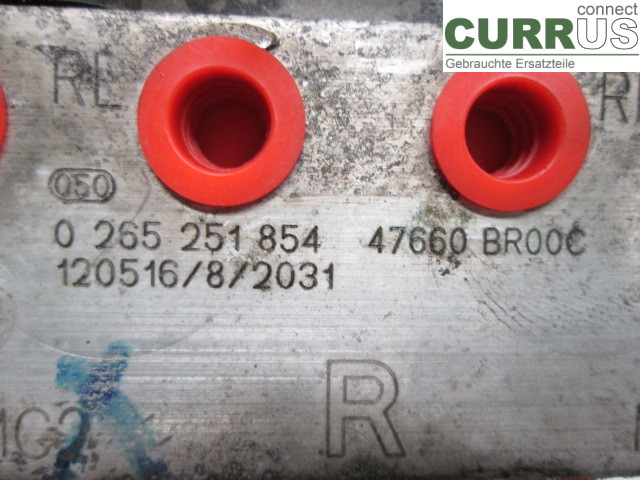 NISSAN QASHQAI   10-14 Unité hydraulique ABS 47660BR11E 2.0 MR20DE