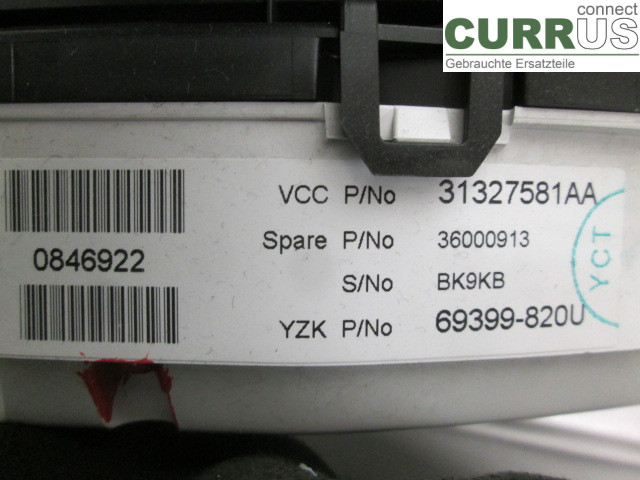 VOLVO V60  11-13 Instrument cluster / comb 36001834 D5204T3
