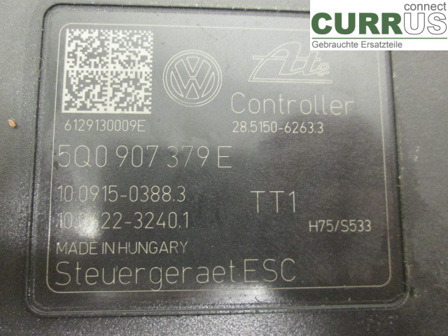 VW GOLF / E-GOLF VII   13-20 ABS Hydraulic unit 5Q0614517P CLHA 1.6 TDI