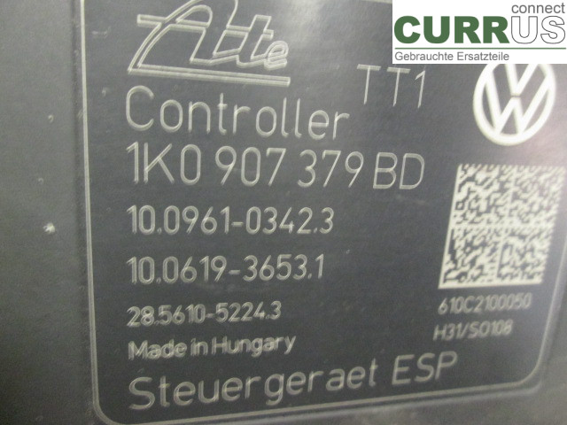 VW CADDY  11-15 ABS Hydraulic unit 1K0614517DD CAYD 1.6 TDI